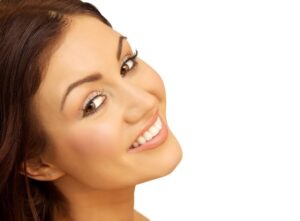 Close up of woman with an attractive smile